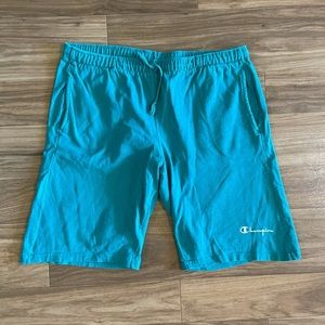 Champion Vintage Teal Cotton Shorts